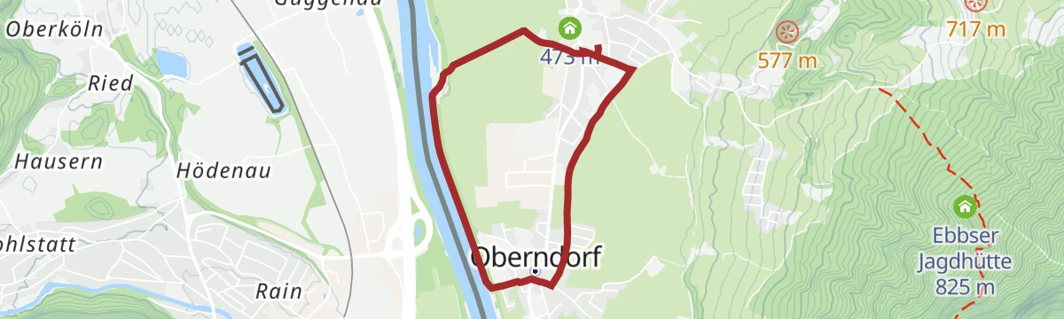 Route map: KOASA-Marsch Talwanderung "5er"